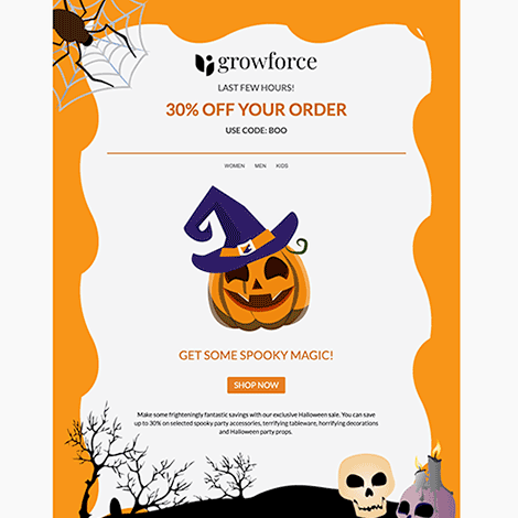 Halloween Horror VR Games Sale Email Template