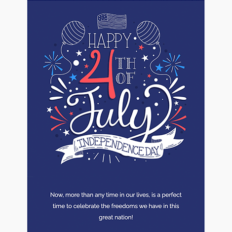 4th A Big Hit! Free Happy Fourth of July eCards, Greeting Cards